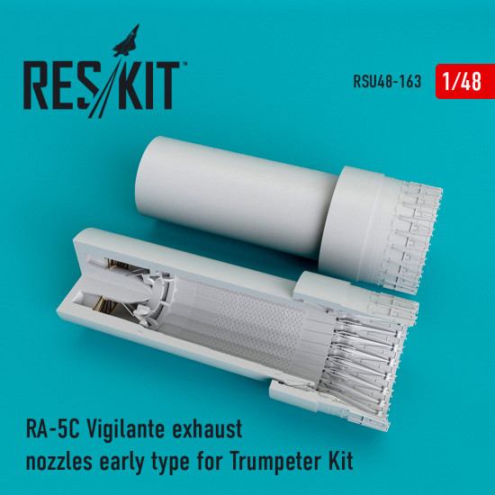Reskit RSU48-0163 1/48 RA-5C Vigilante exhaust nozzles early type for Trumpeter
