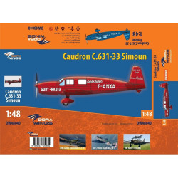 Dora Wings 48040 - 1/48 scale Caudron C.631/633 Simoun aircraft