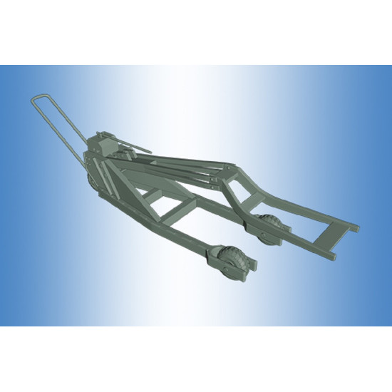 Print Scale PSR 72005 - 1/72 Bomb trolley with the lift. Luftwaffe, WWII, 3D