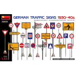 Miniart 35633 - 1/35 GERMAN TRAFFIC SIGNS 1930-40s, scale model kit