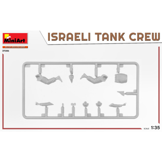 Miniart 37086 1/35 Israeli Tank Crew. Yom Kippur War Plastic Figures Kit