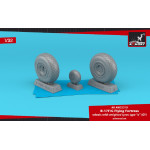 Armory AW32319 1/32 B-17F/G Flying Fortress wheels w/weighted tyres type A (GY)