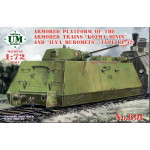 Unimodel 691 - 1/72 Armored platform armored trains Kozma Minin, Ilya Muromets