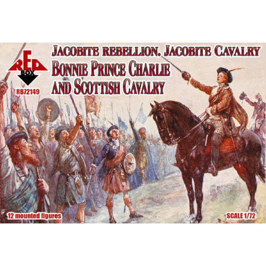 Bundle lot of Red Box 72141 + 72149 Jacobite Rebell. Cavalry. 1/72