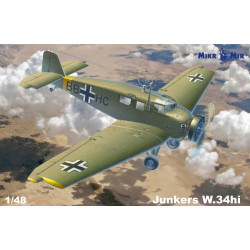 Mikro Mir 48-019 - 1/48 - Junkers W.34hi with 3D decals, scale model kit