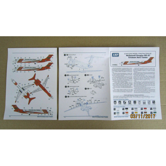 AMP 144-001 - 1/144 - MD-87 Aero Tanker Erickson plastic scale model kit