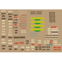 BSmodelle 430415 - 1/43 ZiU-9 (682) city trolleybus decal for aircraft model scale kit