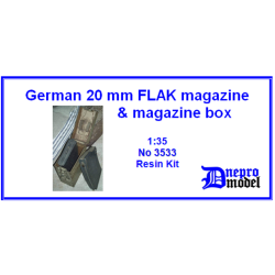 Dnepro Model Dn3533 - 1/35 German 20 mm FLAK magazine, magazine box, scale model