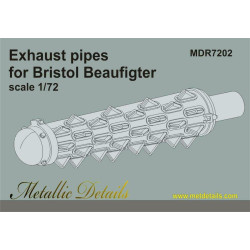 Metallic Details MDR7202 -1/72 - Detailing Set Bristol Beaufighter Exhaust pipes