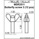Metallic Details MDR3511 - 1/35 - Butterfly screw 3 resin