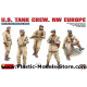 U.S. tank crew. NW Europe 5 fig. WWII 1/35 Miniart 35070