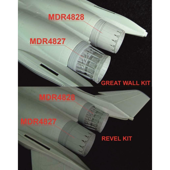 Metallic Details MDR4827 - 1/48 - F-15. Jet nozzles (opened) (GWH, Revell)