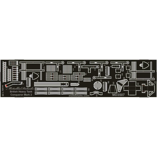 Metallic Details MD3507 - 1/35- Photoetch set for Conqueror Mark 2