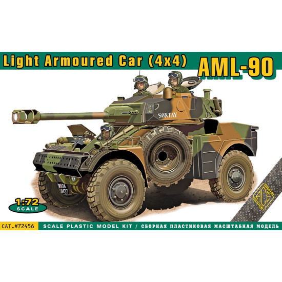 ACE 72456 - 1/72 - AML-90 Light Armoured Car (4x4) scale plastic model kit