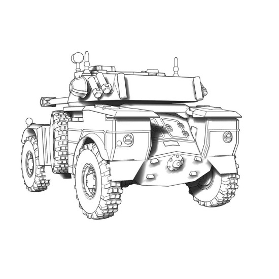 ACE 72456 - 1/72 - AML-90 Light Armoured Car (4x4) scale plastic model kit