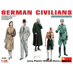 German civilians 5 fig. WWII 1/35 Miniart 35086
