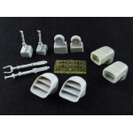 Us Stock Metallic Details Mdr4816 - 1/48 - Harrier Gr7/Gr9. Swiveling Nozzles And Wheels