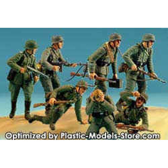 German Panzergrenadiers 7 fig WWII 1/35 Master Box 3518 German Panzergrenadiers 7 fig WWII 1/35 Master Box 3518