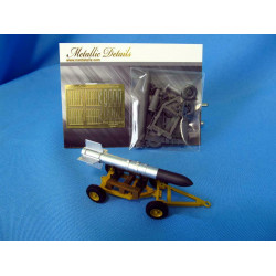 Metallic Details MDR4832 - 1/48 - Tiny Tim Rocket with trailer resin parts