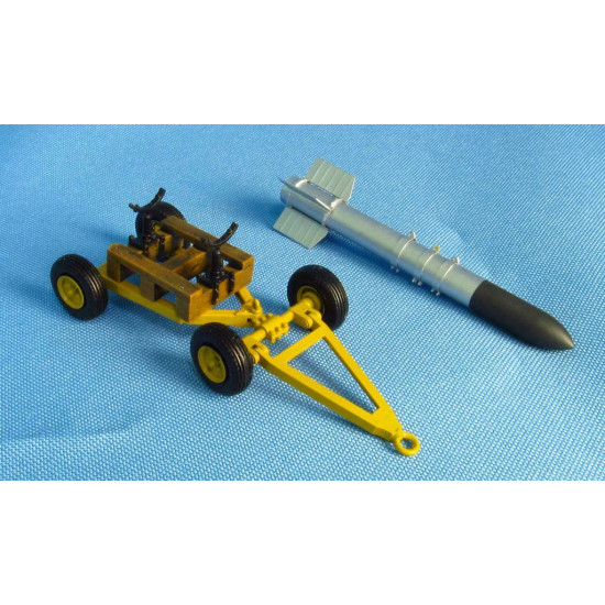 Metallic Details MDR4832 - 1/48 - Tiny Tim Rocket with trailer resin parts