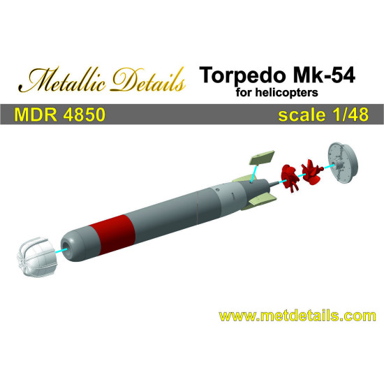 Metallic Details MDR4850 - 1/48 - Torpedo Mk-54 for helicopters