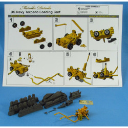 Metallic Details MDR4846 - 1/48 - U.S. Navy torpedo loading cart