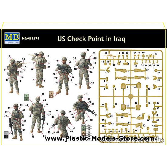 US Check Point in Iraq 4 fig. 1/35 Master Box 3591