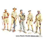 Allied Forces, WW II era, North Africa, desert battles series 5 fig. 1/35 Master Box 3594