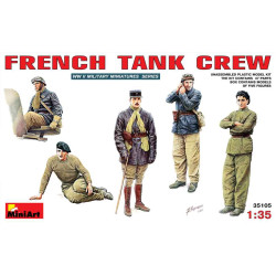 FRENCH TANK CREW 5 fig. WWII 1/35 Miniart 35105