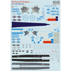 Print Scale 72-434 - 1/72 F-18 Hornet Part 4, decal for plastic model kit