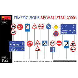 Miniart 35640 - 1/35 Road signs. Afghanistan 2000s scale plastic model kit