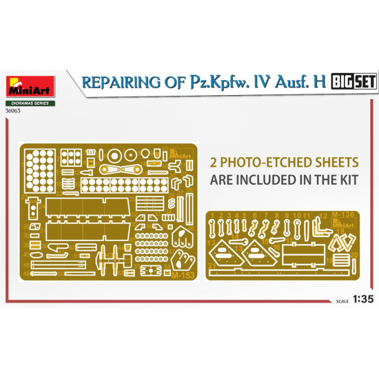 Miniart 36063 - 1/35 Repair service of the Pz.Kpfw. IV Ausf. H. (Large set) model