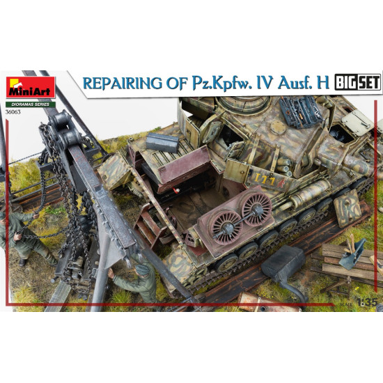 Miniart 36063 - 1/35 Repair service of the Pz.Kpfw. IV Ausf. H. (Large set) model