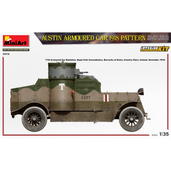 Miniart 39016 1/35 Austin armored car of the 1918 model. Ireland 1919-21 British
