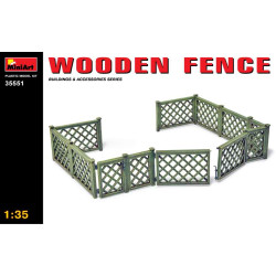 WOODEN FENCE for diorama 1/35 Miniart 35551