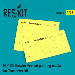 Reskit RSM32-0008 - 1/32 EA-18G Growler Pre-cut painting masks for Trumpeter kit