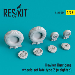 Reskit RS32-0289 - 1/32 Hawker Hurricane wheels set late type 2 (weighted)