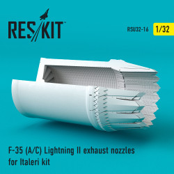Reskit RSU32-0016 1:32 F-35 (AC) Lightning II exhaust nozzles for Italeri Kit
