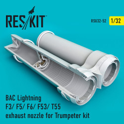 Reskit RSU32-0052 1/32 BAC Lightning F3/F5/F6/F53/T55 exhaust nozzle Trumpeter