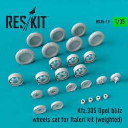 Reskit RS35-0019 - 1/35 Kfz.305 Opel blitz wheels set for Italeri Kit (weighted)