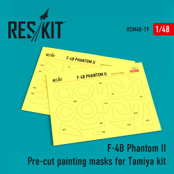 Reskit RSM48-0019 - 1/48 F-4B Phantom II Pre-cut painting masks for Tamiya kit