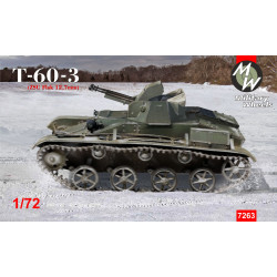 Military Wheels 7263 - 1/72 - Russian T-60-3 (ZSU Flak 12.7mm) Plastic Model Kit