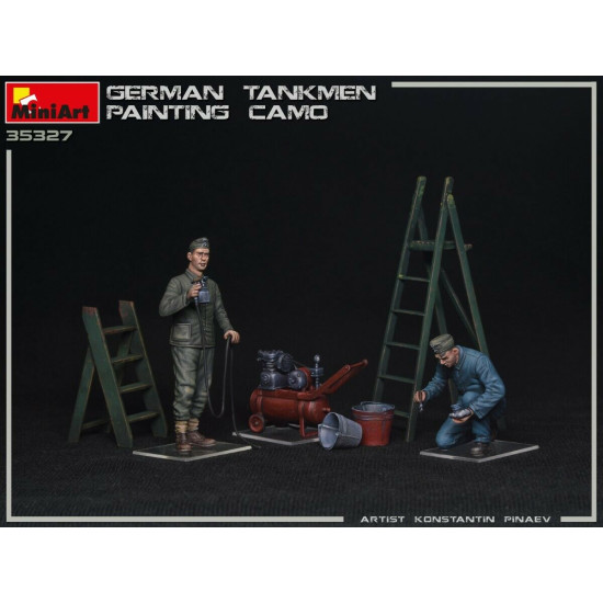 Miniart 35327 - 1/35 German Tankmen Camo Painting Plastic Models Kit