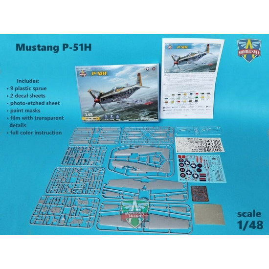 ModelSvit - 1/48 scale 4817 P-51H MustangI plastic kit model