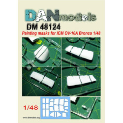 Dan Models 48124 - 1/48 Painting Mask for the model ICM 48300 OV-10A Bronco