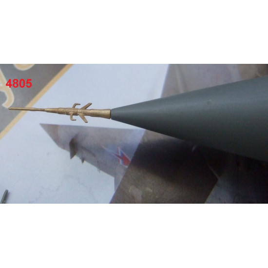 Katran 4805 - 1/48 MiG-31 Foxhound Pitot Tube for all (metal) for aircraft