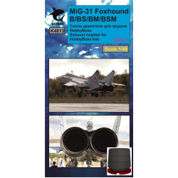 Katran 4813 - 1/48 MIG-31B/BS/BM/BSM Foxhound Exhaust Nozzles HobbyBoss (type 1)