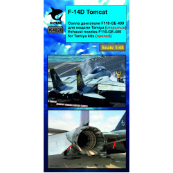 Katran 4820 1/48 F-14D Tomcat Exhaust Nozzles engine F-110-GE-400 (opened)Tamiya