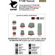 Katran 4821 1/48 F-14D Tomcat Exhaust Nozzles engine F-110-GE-400 closed Tamiya