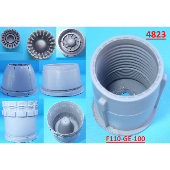 Katran 4823 1/48 F-16C Block 30/40, F-16N Viper/Fighting Falcon Exhaust Nozzles